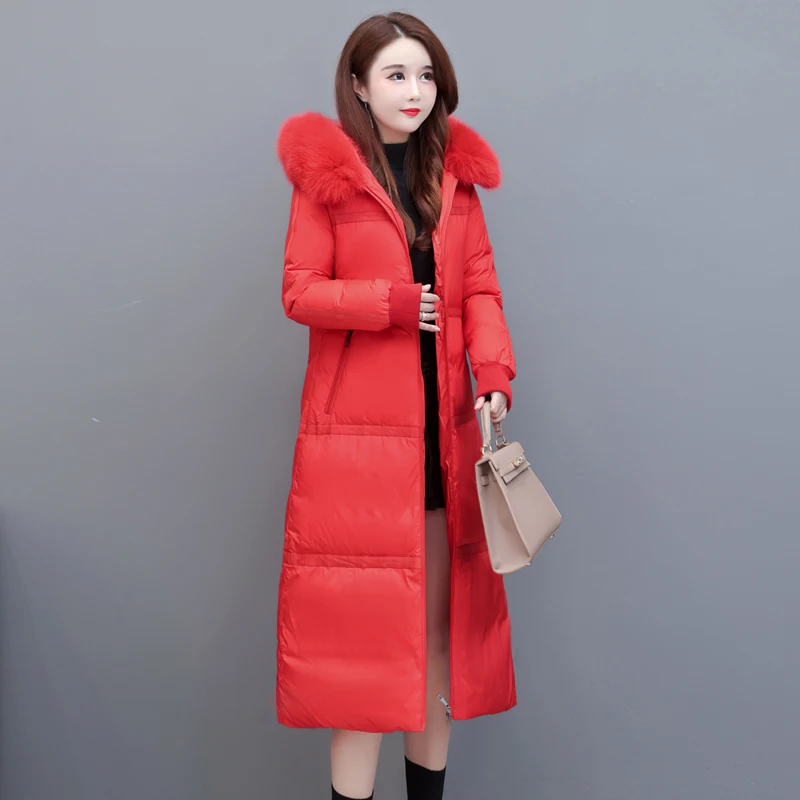 Shengyu Boya Mother's down Jacket Women's Jacket Long Over-The-Knee Winter New Thickeneded Warm Middle-Aged Jacket - Image 5