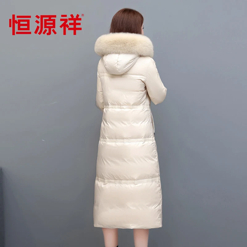 Shengyu Boya Mother's down Jacket Women's Jacket Long Over-The-Knee Winter New Thickeneded Warm Middle-Aged Jacket - Image 4