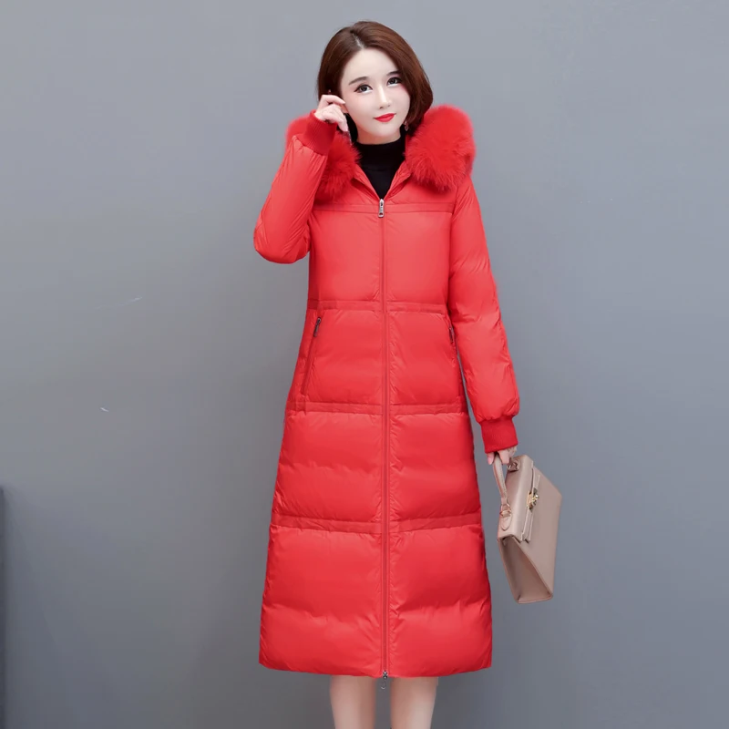 Shengyu Boya Mother's down Jacket Women's Jacket Long Over-The-Knee Winter New Thickeneded Warm Middle-Aged Jacket - Image 2